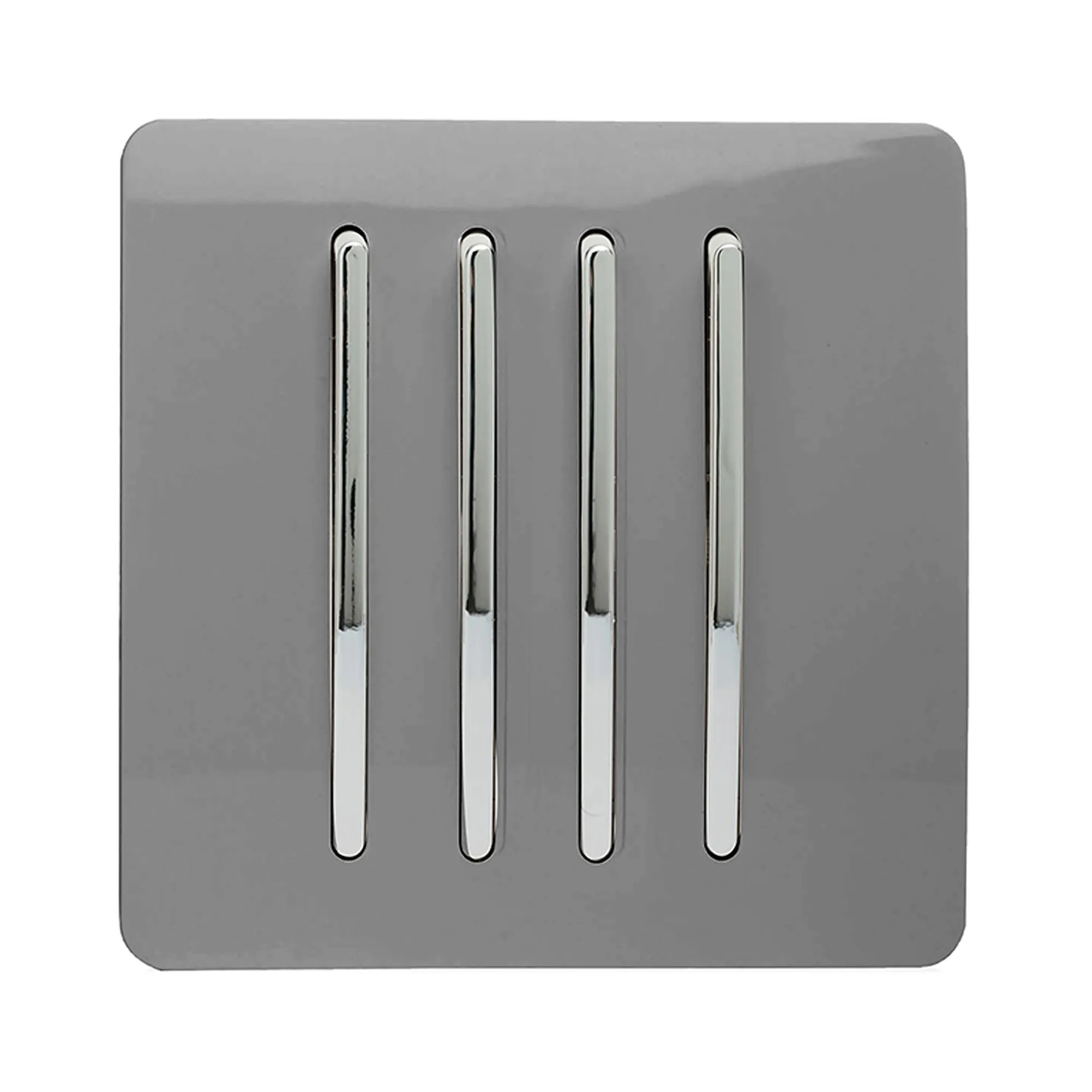 4 Gang 2 Way 10 Amp Rocker Light Grey